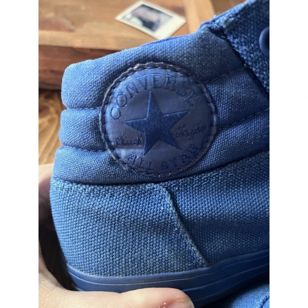 Converse All Star Mens 9 Men Royal Blue Mid Top Chuck Taylor All Over Blue M1